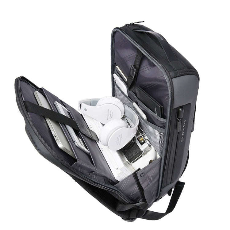 BANGE  BG-7216plus Antitheft Waterproof Travel Men Backpack 15.6 Inch Laptop Bag(Black)