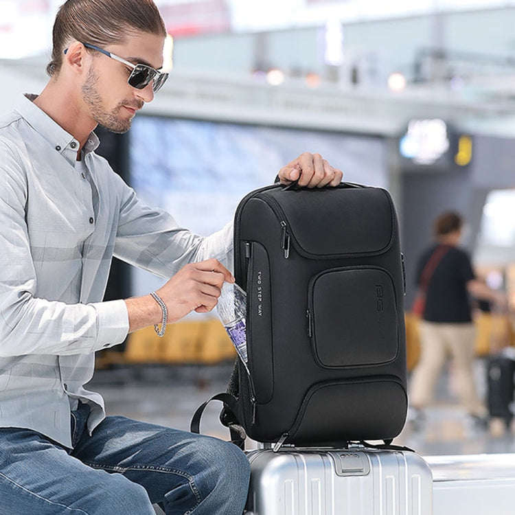 BANGE  BG-7216plus Antitheft Waterproof Travel Men Backpack 15.6 Inch Laptop Bag(Black)