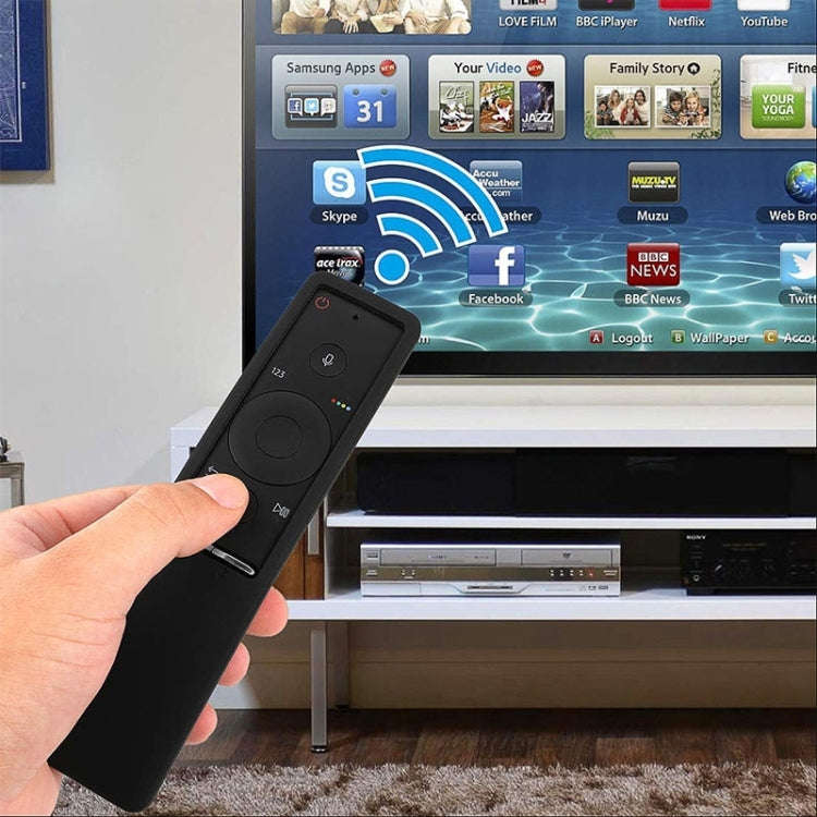 For Samsung BN59 Series Smart TV Remote Control Non-Slip Silicone Protective Case(Black)