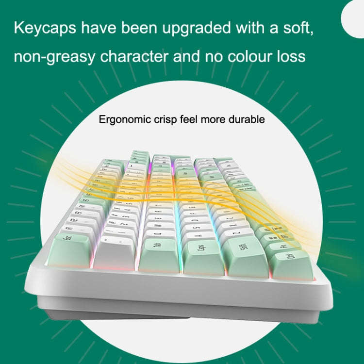 LANGTU GK102 102 Keys Hot Plugs Mechanical Wired Keyboard. Cable Length: 1.63m, Style: Gold Shaft...