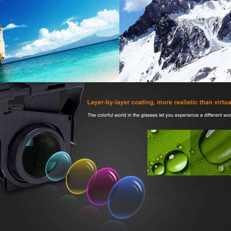 Vr fold V1 Panoramic View Convenient Folding VR Glasses(Black)