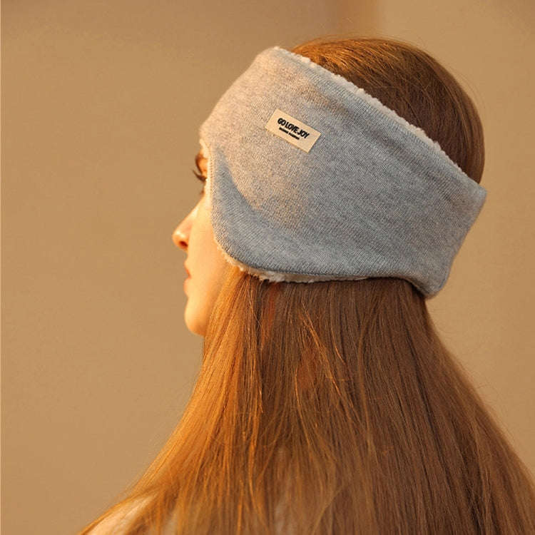 Golovejoy Winter Warm Soundproof Earmuffs + Earplugs Set Sleep Eye Mask(Black)