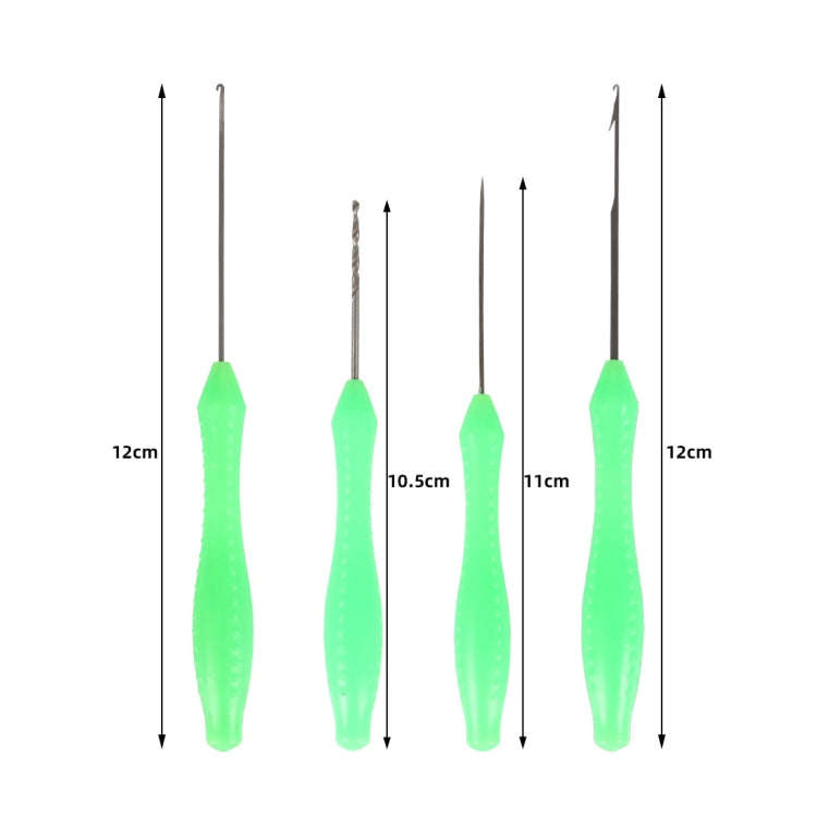 4 PCS / Set Carp Fishing Hook Needle Fishing Bead Bait Hook Needle