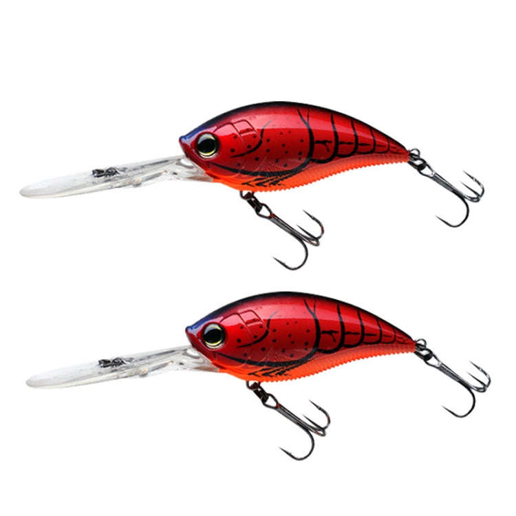 CB033/A 2pcs Inner Laser Deep Dive Sea Fishing Rock Fat Fake Bait Plastic Stiff Bait
