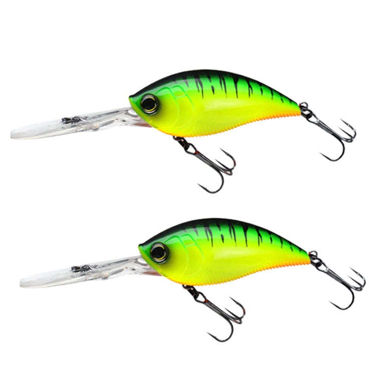 CB033/B 2pcs Inner Laser Deep Dive Sea Fishing Rock Fat Fake Bait Plastic Stiff Bait