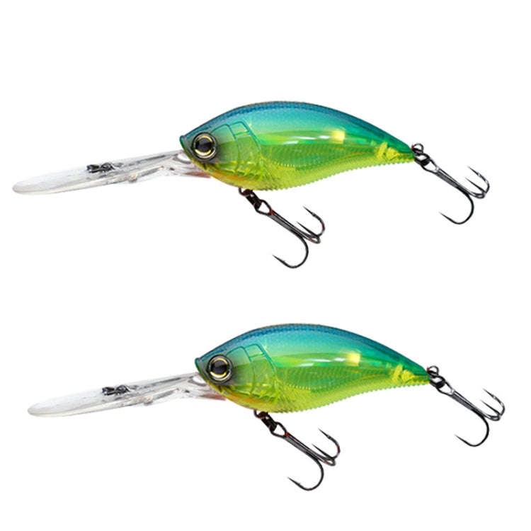 CB033/D 2pcs Inner Laser Deep Dive Sea Fishing Rock Fat Fake Bait Plastic Stiff Bait