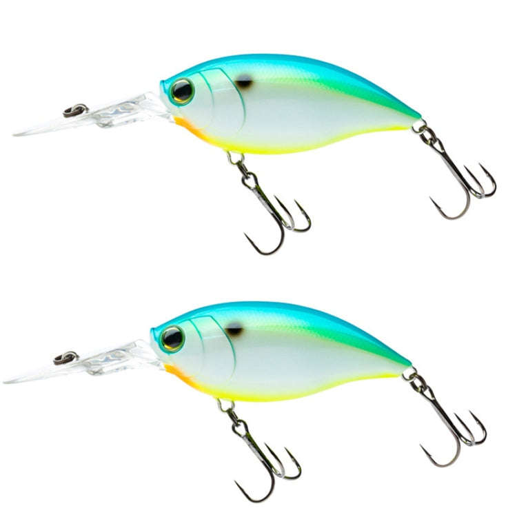 Cb034/B 2pcs Inner Laser Deep Dive Sea Fishing Rock Fat Fake Bait Plastic Stiff Bait