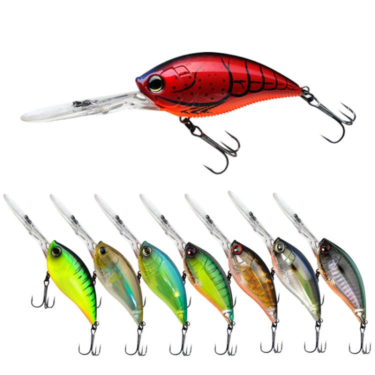 CB034/C 2pcs Inner Laser Deep Dive Sea Fishing Rock Fat Fake Bait Plastic Stiff Bait