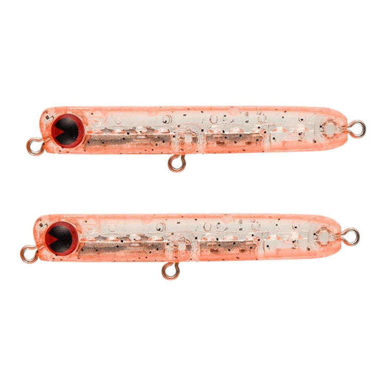 2pcs 4.8g 60mm Microbacter Pencil Top Horse Mouth Lure Bait Bionic Bait(B)