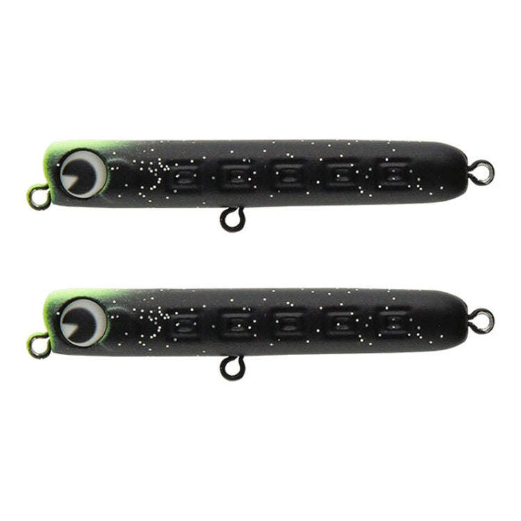 2pcs 4.8g 60mm Microbacter Pencil Top Horse Mouth Lure Bait Bionic Bait(F)