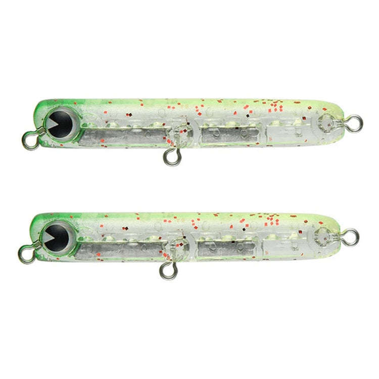 2pcs 4.8g 60mm Microbacter Pencil Top Horse Mouth Lure Bait Bionic Bait(G)