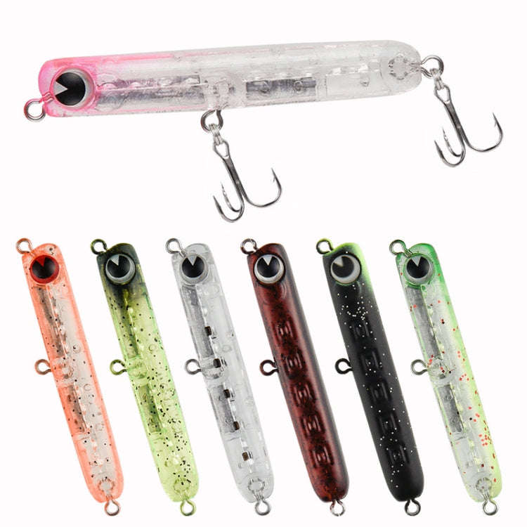 2pcs 4.8g 60mm Microbacter Pencil Top Horse Mouth Lure Bait Bionic Bait(C)