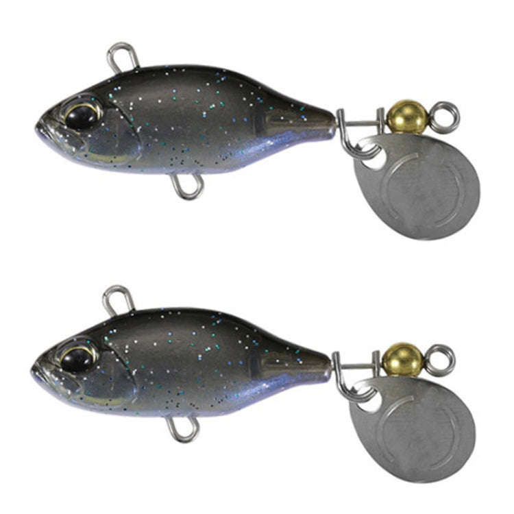 2pcs Luya Bait Shenshui VIB With Metal Tablets Fake Bait Tiller Mouth Bass Bionic Fishing Bait(E)