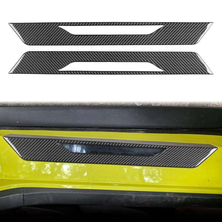 For Chevrolet Corvette C8 2pcs /Set Door Sill Decorative Sticker(Black)