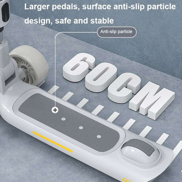 MIJIAQI 01 3 In 1 Multifunctional Foldable Children Scooter with Music and Lights, Spec: Gray