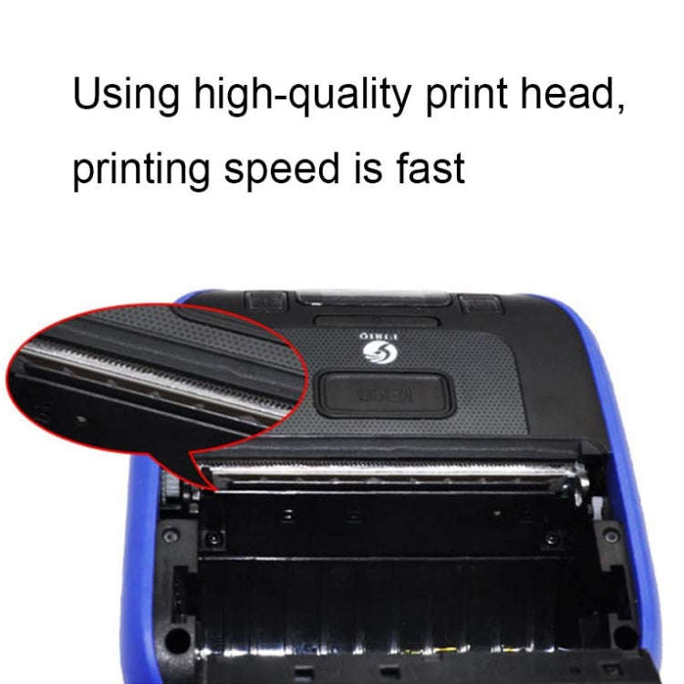 QIRUI 72mm Portable Thermal Receipt Express List Bluetooth Handheld Printer, CN Plug(QR-386A)