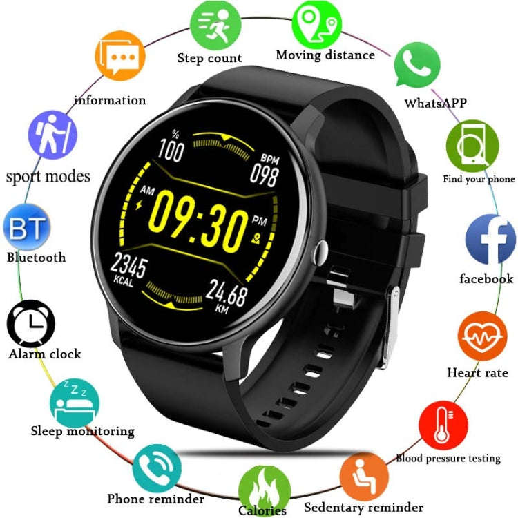 BW0223 Heart Rate/Blood Oxygen/Blood Pressure Monitoring Bluetooth Smart Calling Watch, Color: Me...