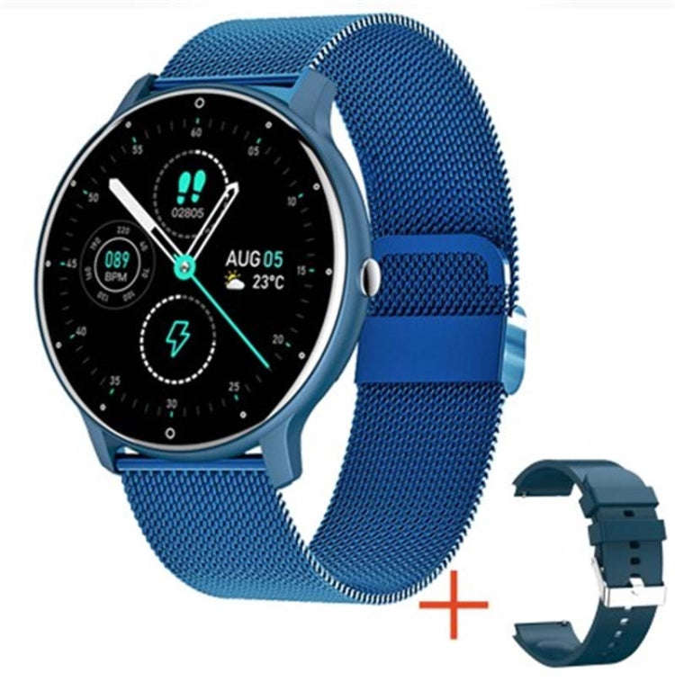 BW0223 Heart Rate/Blood Oxygen/Blood Pressure Monitoring Bluetooth Smart Calling Watch, Color: Me...
