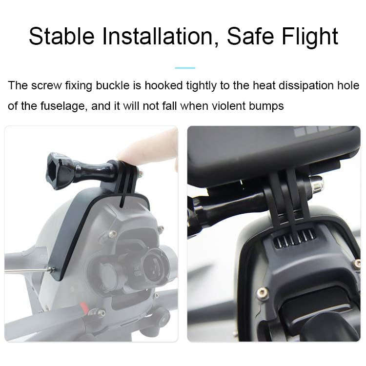 For DJI FPV Top Expansion Adapter Bracket Sports Camera Bracket