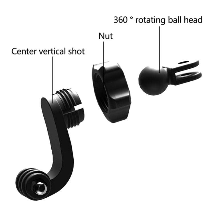 2 PCS Action Camera Universal Centered Vertical Shoot Horizontal Shoot Adapter