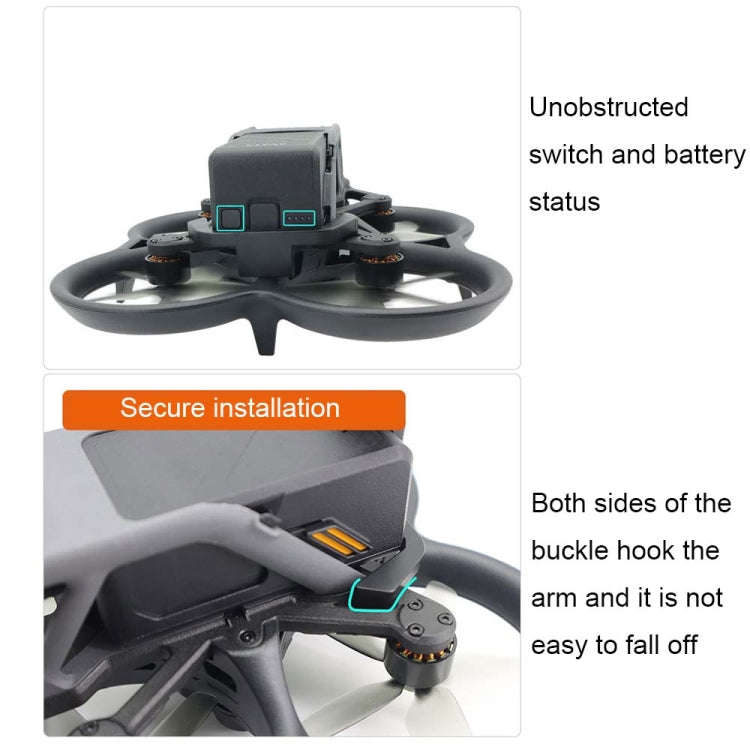 For DJI Avata CQT 913318 Body Battery Reinforcement Anti-drop Buckle