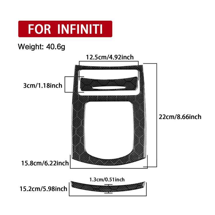 For Infiniti G37/G25/Q60 3pcs /Set Shift Panel A Model Sticker(Black)