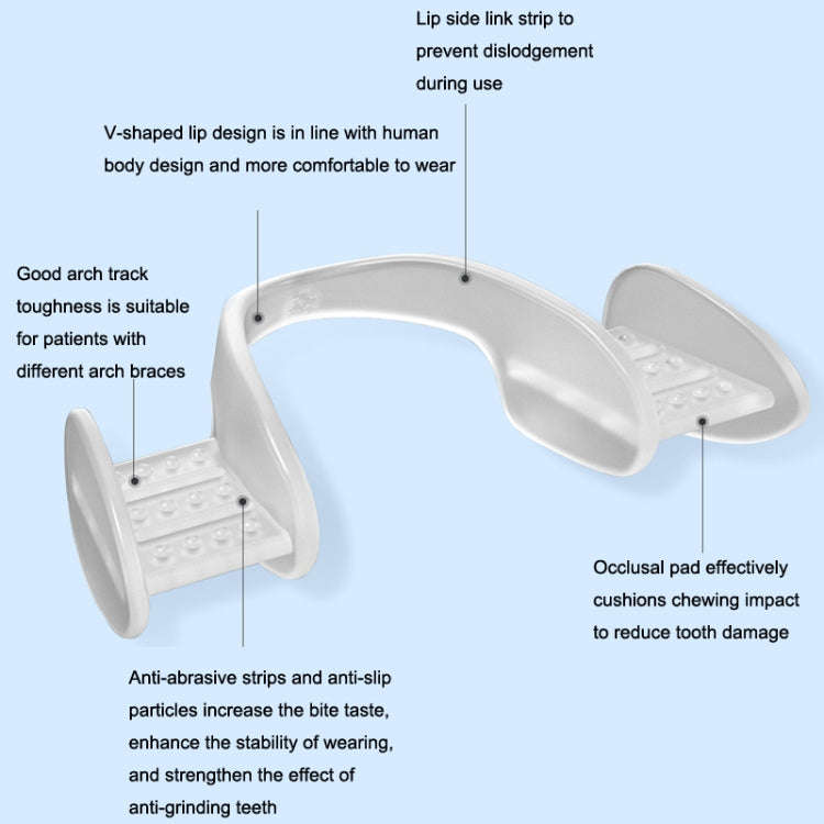 Y-Kelin Orthodontic Appliance Silicone Simulation Braces Anti-Molar Braces For Night(Transparent)