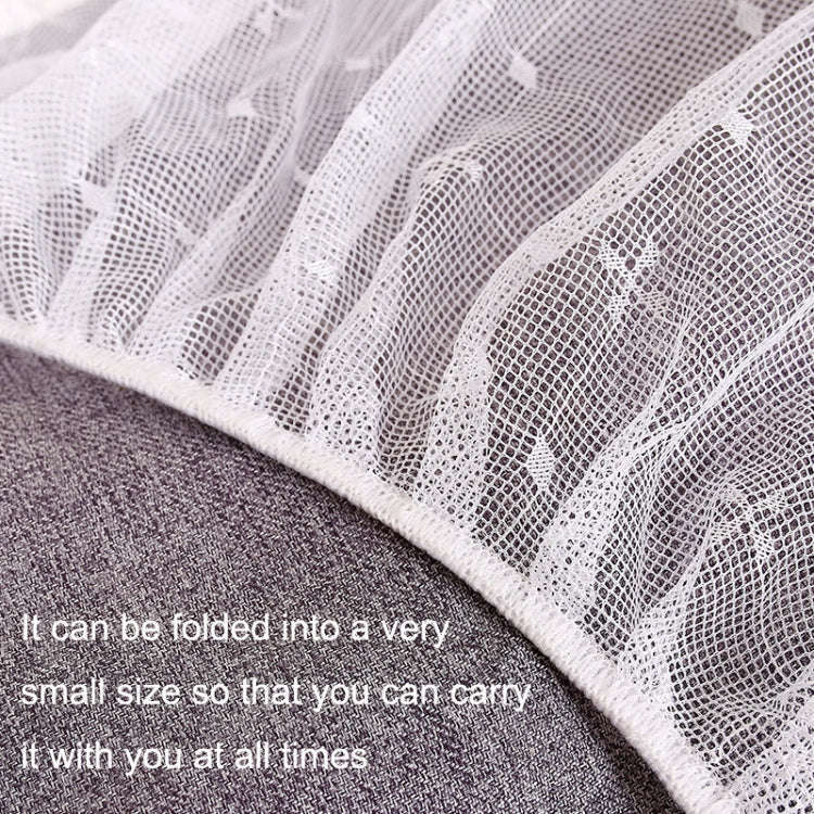 Full Cover Folding Mosquito Net Plus Encrypted Stroller Mosquito Net(White)