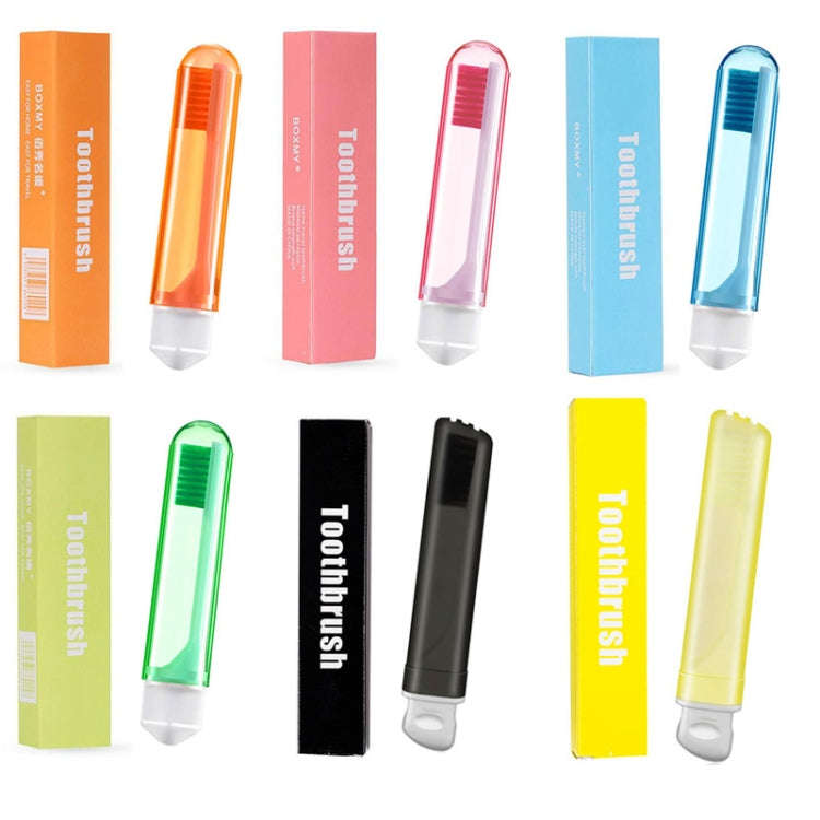 6 PCS/Set Portable Business Trip Folding Toothbrush Multi-color Super Soft Bristles Toothbrush