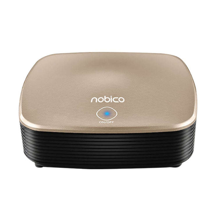 Nobico J007 USB Negative Ion Car Air Purifier, Style: English Modle(Water Pattern Gold)