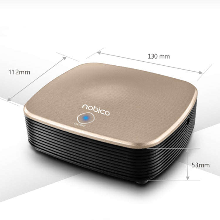 Nobico J007 USB Negative Ion Car Air Purifier, Style: English Modle(Water Pattern Gold)