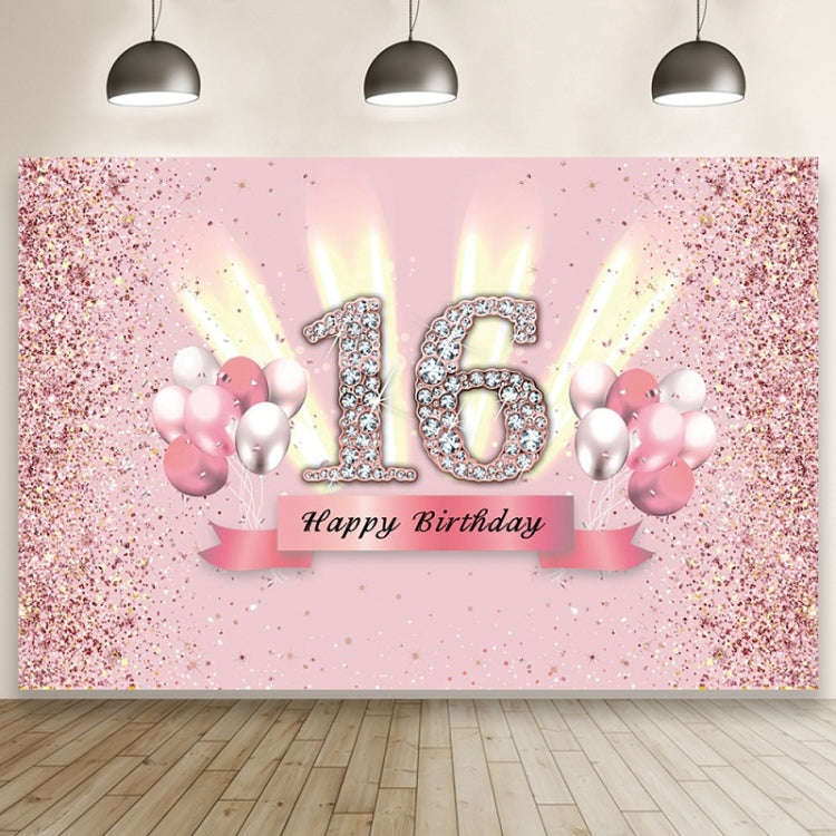 1.5x1m Cartoon Digital Birthday Balloon Party Scene Photographic Backdrop(MDT10409)