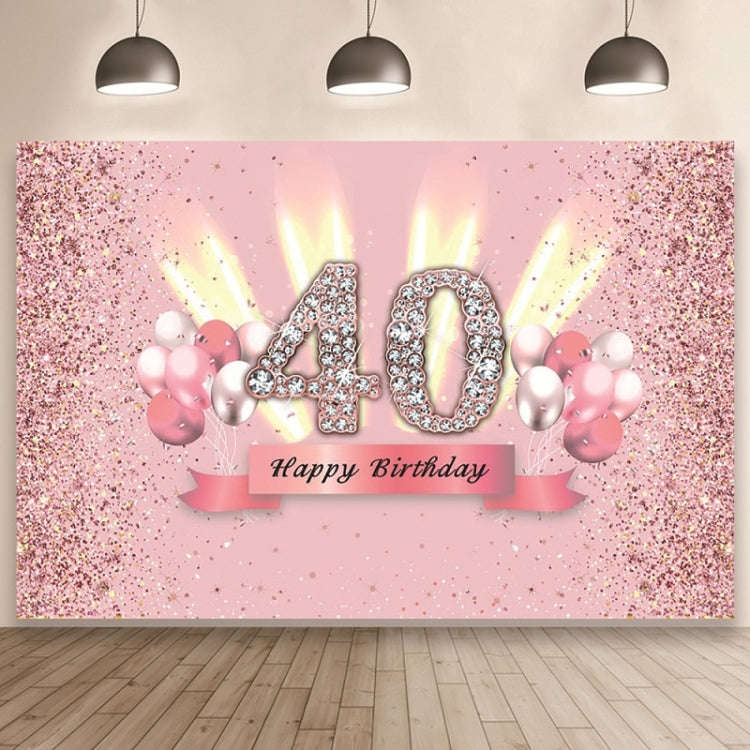 1.5x1m Cartoon Digital Birthday Balloon Party Scene Photographic Backdrop(Mdt11147)