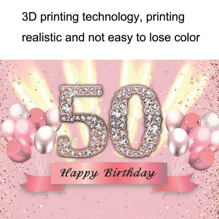 1.5x1m Cartoon Digital Birthday Balloon Party Scene Photographic Backdrop(MDU04466)