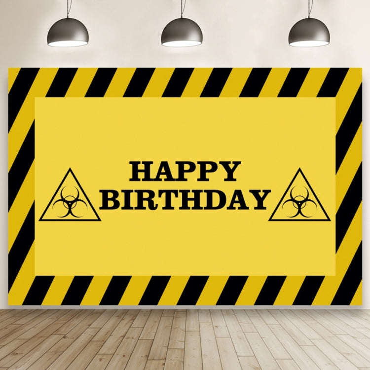 1.5m x 1m  Construction Vehicle Series Happy Birthday Photography Background Cloth(Mdm07792)