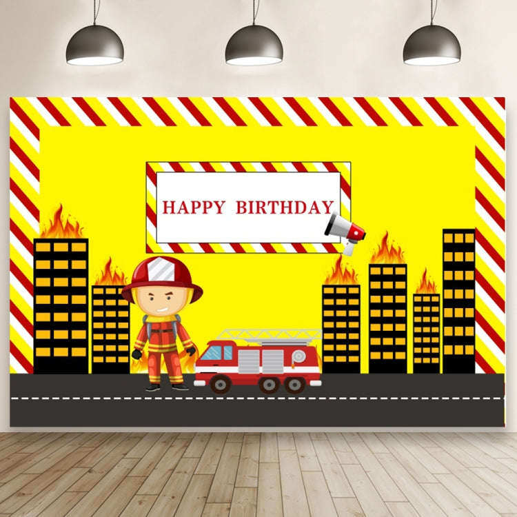 1.5m x 1m  Construction Vehicle Series Happy Birthday Photography Background Cloth(Mdv00452)