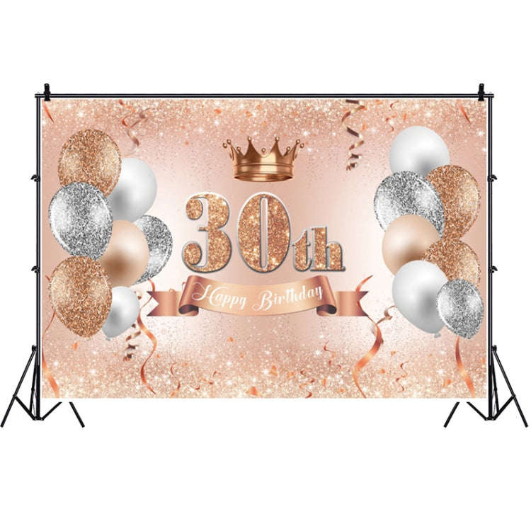 MDN12119 1.5m x 1m Rose Golden Balloon Birthday Party Background Cloth Photography Photo Pictoria...