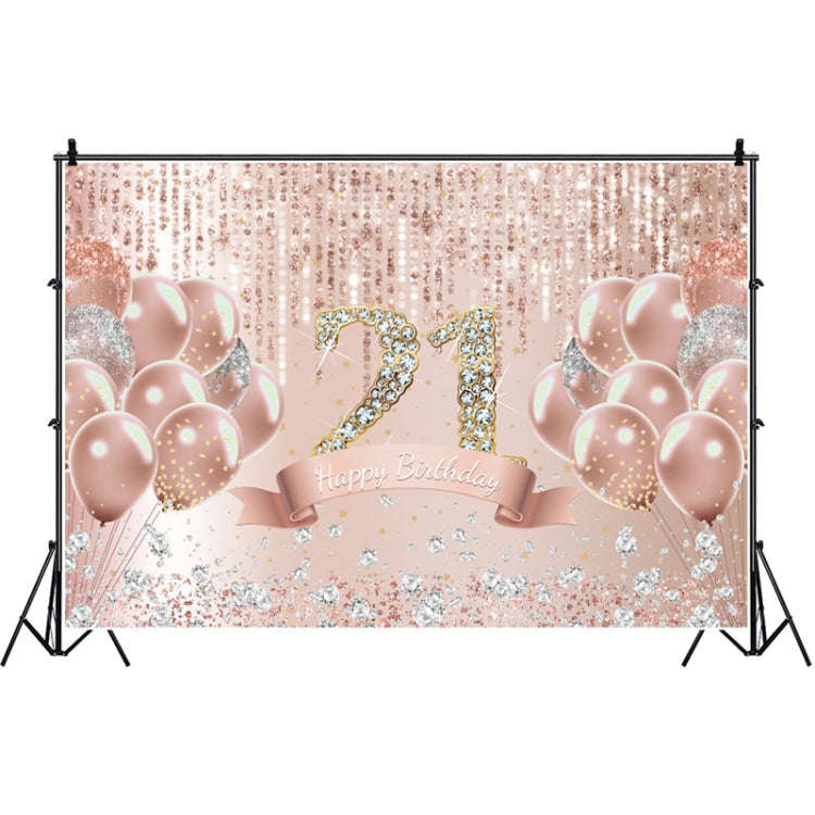MDU05521 1.5m x 1m Rose Golden Balloon Birthday Party Background Cloth Photography Photo Pictoria...