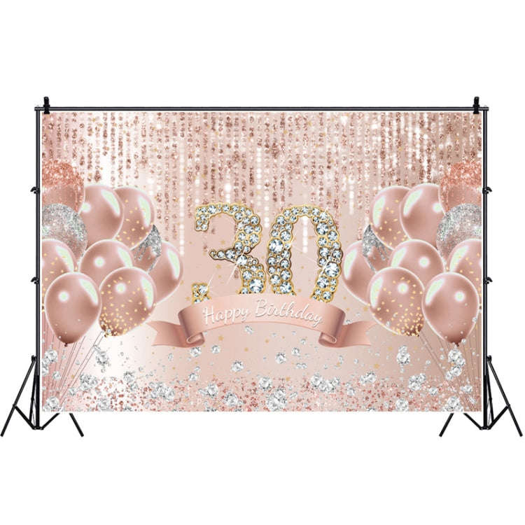 MDU05522 1.5m x 1m Rose Golden Balloon Birthday Party Background Cloth Photography Photo Pictoria...