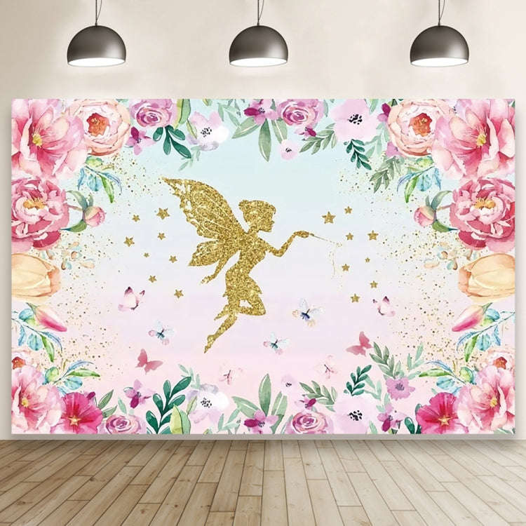 1.5m X 1m Butterfly Pattern Photography Backdrop Birthday Party Decoration Background Cloth(MDT10...