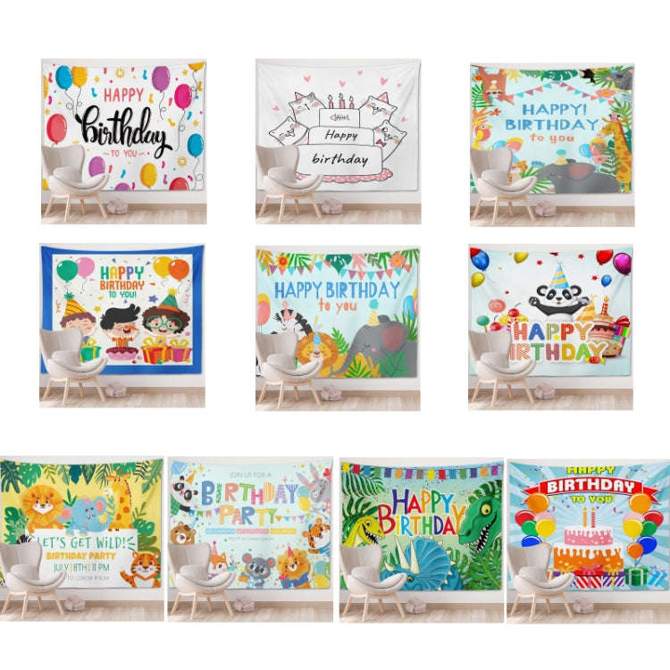 Happy Birthday Photo Backdrop Party Decoration Tapestry, Size: 100x75cm(GT56-6)