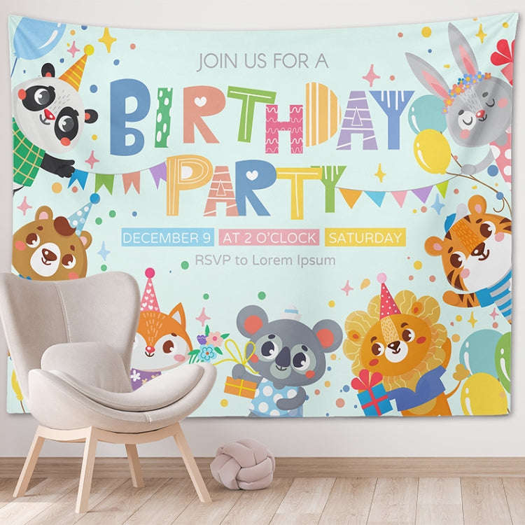 Happy Birthday Photo Backdrop Party Decoration Tapestry, Size: 150x100cm(GT56-8)