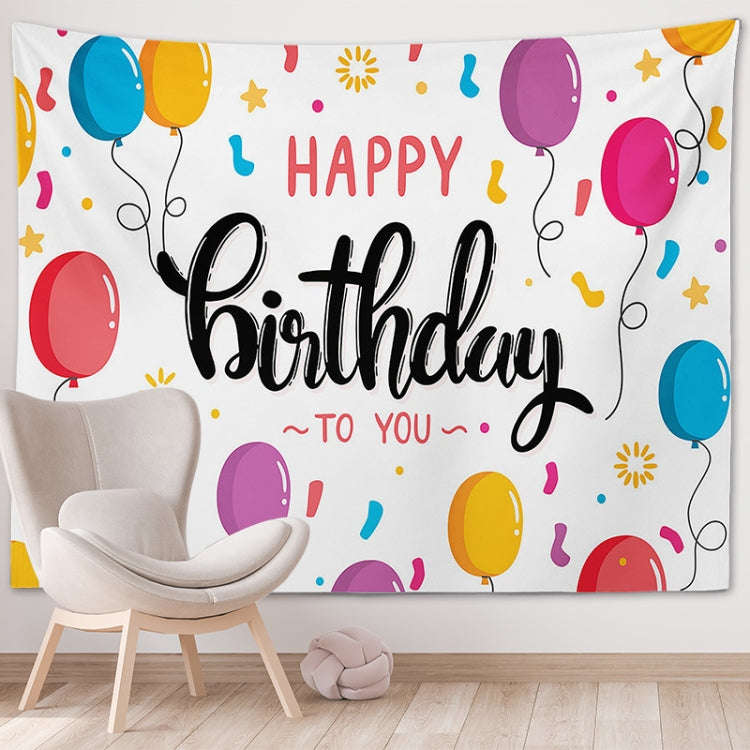 Happy Birthday Photo Backdrop Party Decoration Tapestry, Size: 150x130cm(GT56-1)