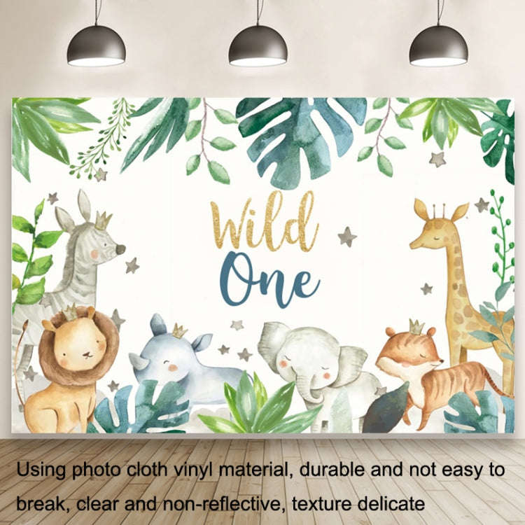 MDN09919 1.5m x 1m Animal Forest Cartoon Birthday Party Banquet Decoration Photo Background Cloth