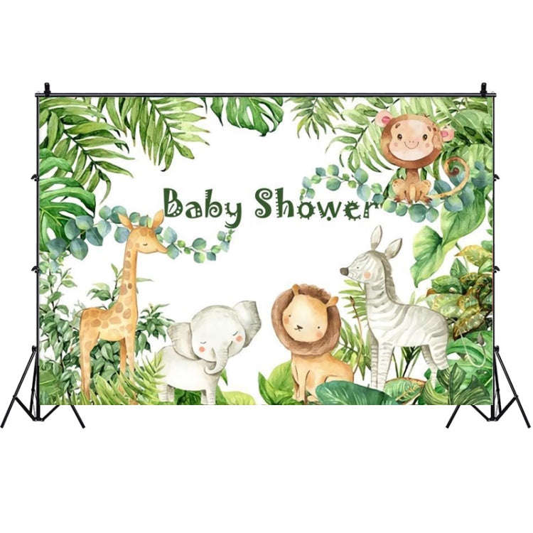 MDT10056 1.5m x 1m Animal Forest Cartoon Birthday Party Banquet Decoration Photo Background Cloth