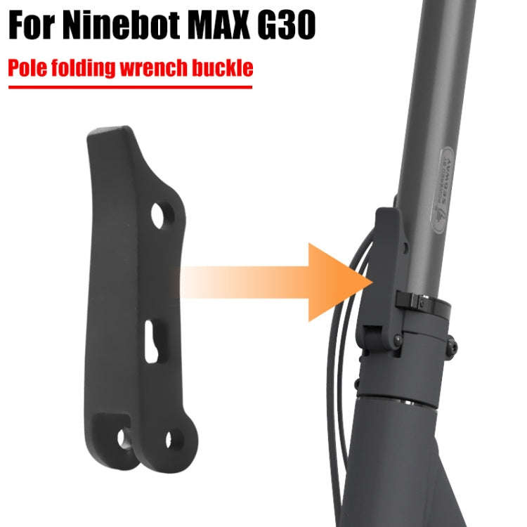 For Ninebot MAX G30  Electric Scooter Folding Spanner Buckle(Black)
