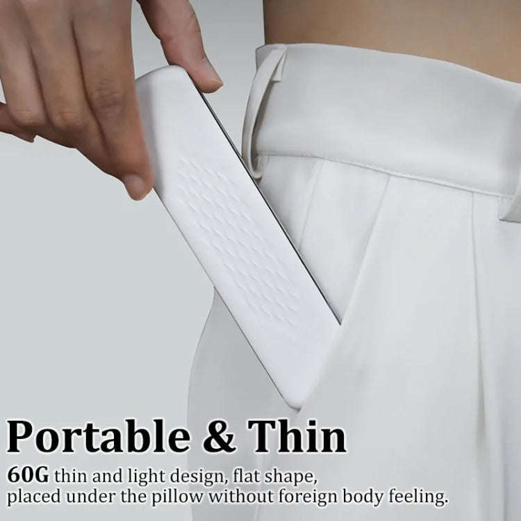 Soundproof Painless Bone Conduction Sleep Speaker Portable White Noise Sleeping Aid(White)
