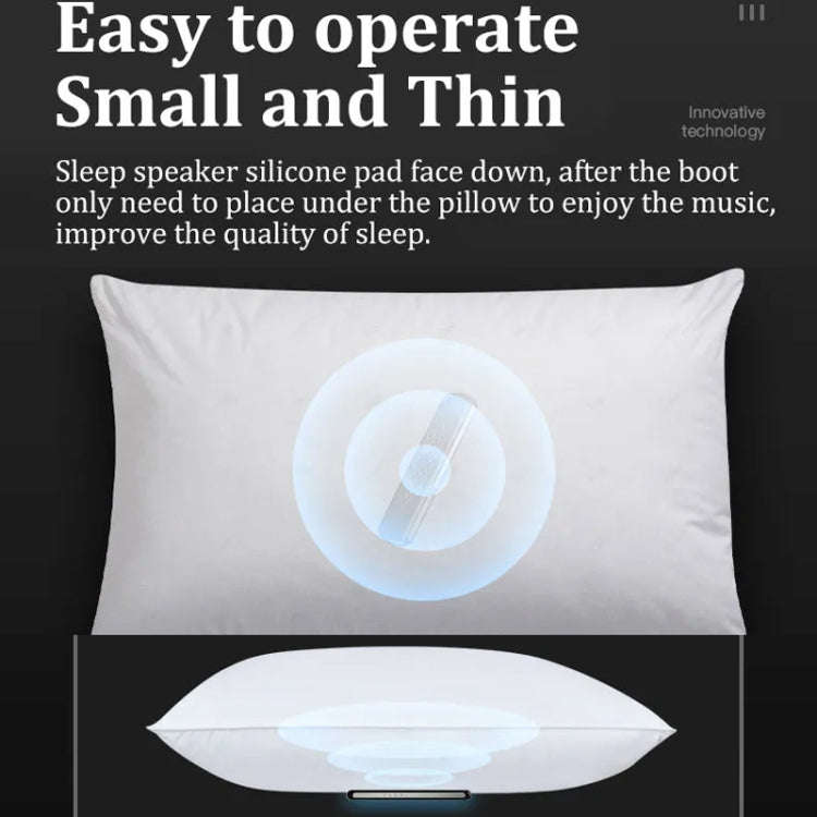 Soundproof Painless Bone Conduction Sleep Speaker Portable White Noise Sleeping Aid(White)