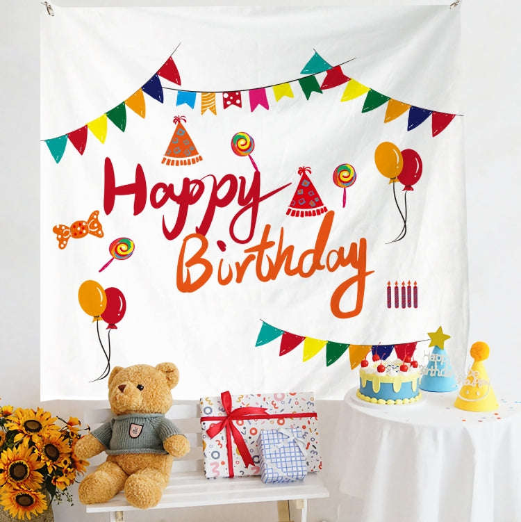 Birthday Layout Hanging Cloth Children Photo Wall Cloth, Size: 150x180cm Velvet(39)