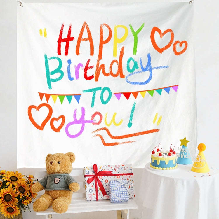 Birthday Layout Hanging Cloth Children Photo Wall Cloth, Size: 150x180cm Velvet(40)